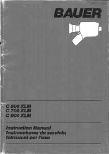 Bauer C 500 XLM manual. Camera Instructions.